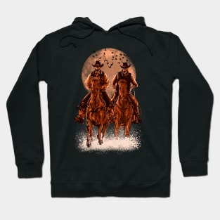 horse riding - Come at night Hoodie